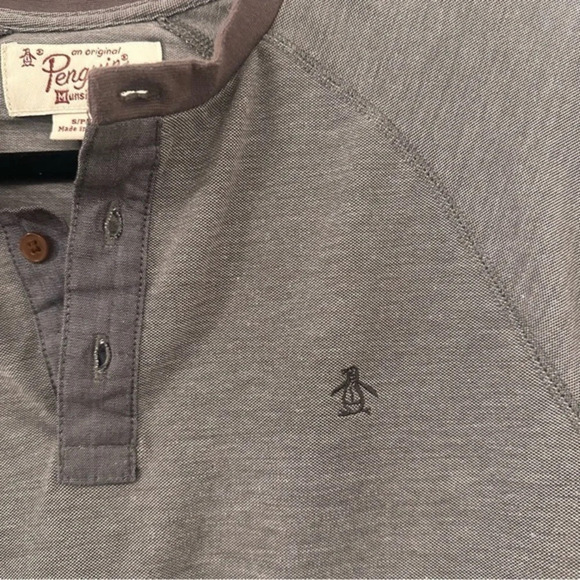 Original Penguin Men’s Long Sleeve Top Size small in grey - Picture 4 of 4